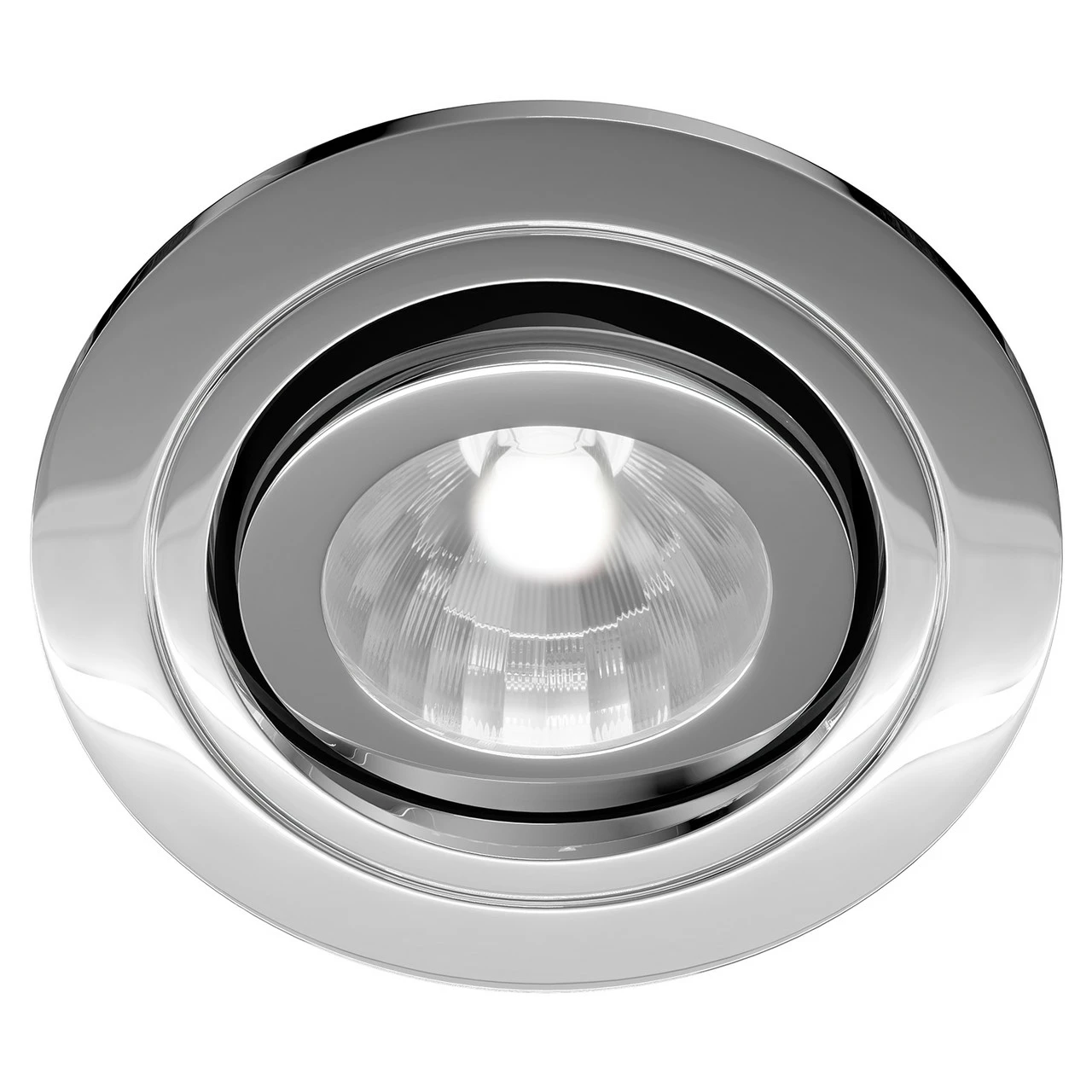 Cali Polished Chrome IP65 35W Tiltable Bathroom Downlight - Image 2