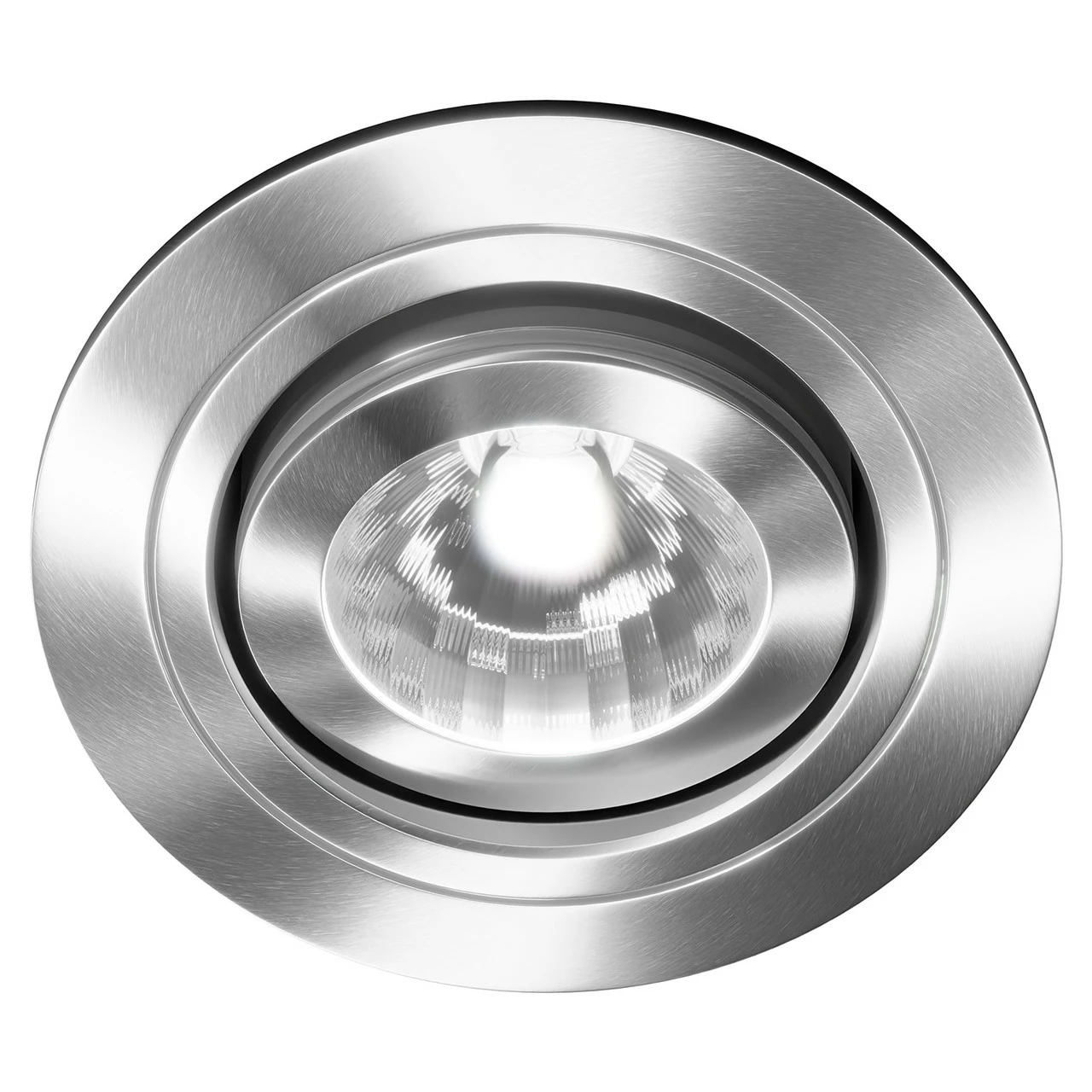 Cali Satin Chrome IP65 35W Tiltable Bathroom Downlight - Image 2
