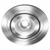 Cali Satin Chrome IP65 35W Tiltable Bathroom Downlight