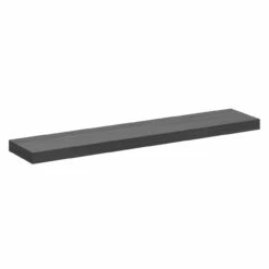 City Gloss Grey 60cm Floating Bathroom Shelf