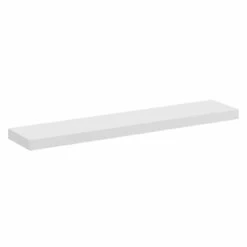 City Gloss White 60cm Floating Bathroom Shelf