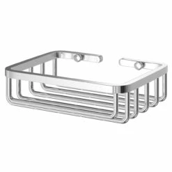 Clasico Polished Chrome Wall Mounted Soap Basket