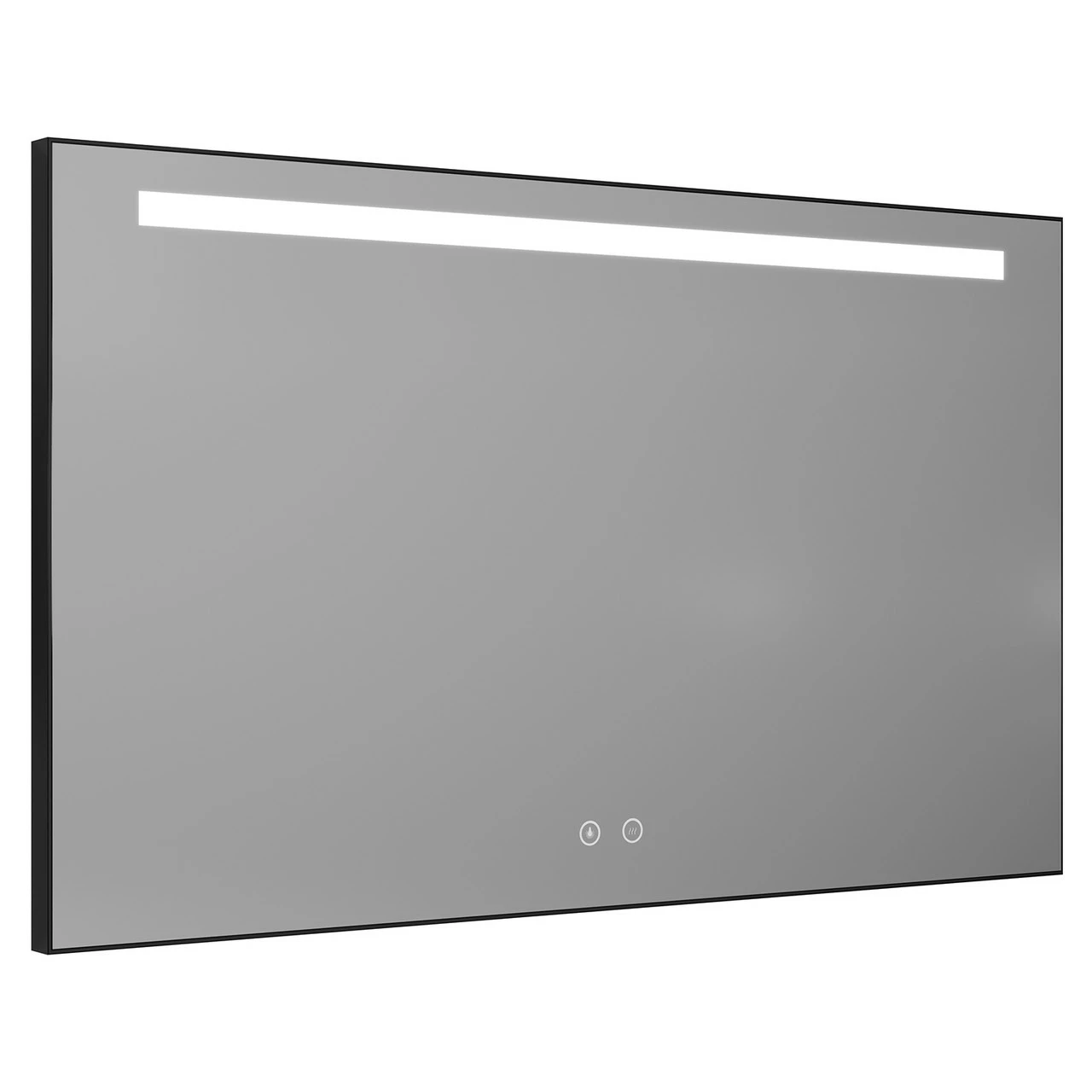 Colore Black Aluminium Framed 1000mm X 600mm Illuminated LED Mirror With Demister - Image 3