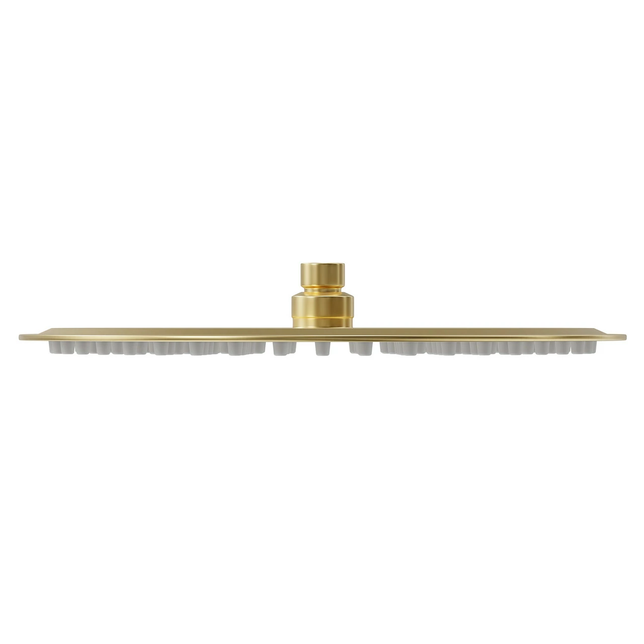 Colore Round Brushed Brass 300mm Thin Fixed Shower Head - Image 2