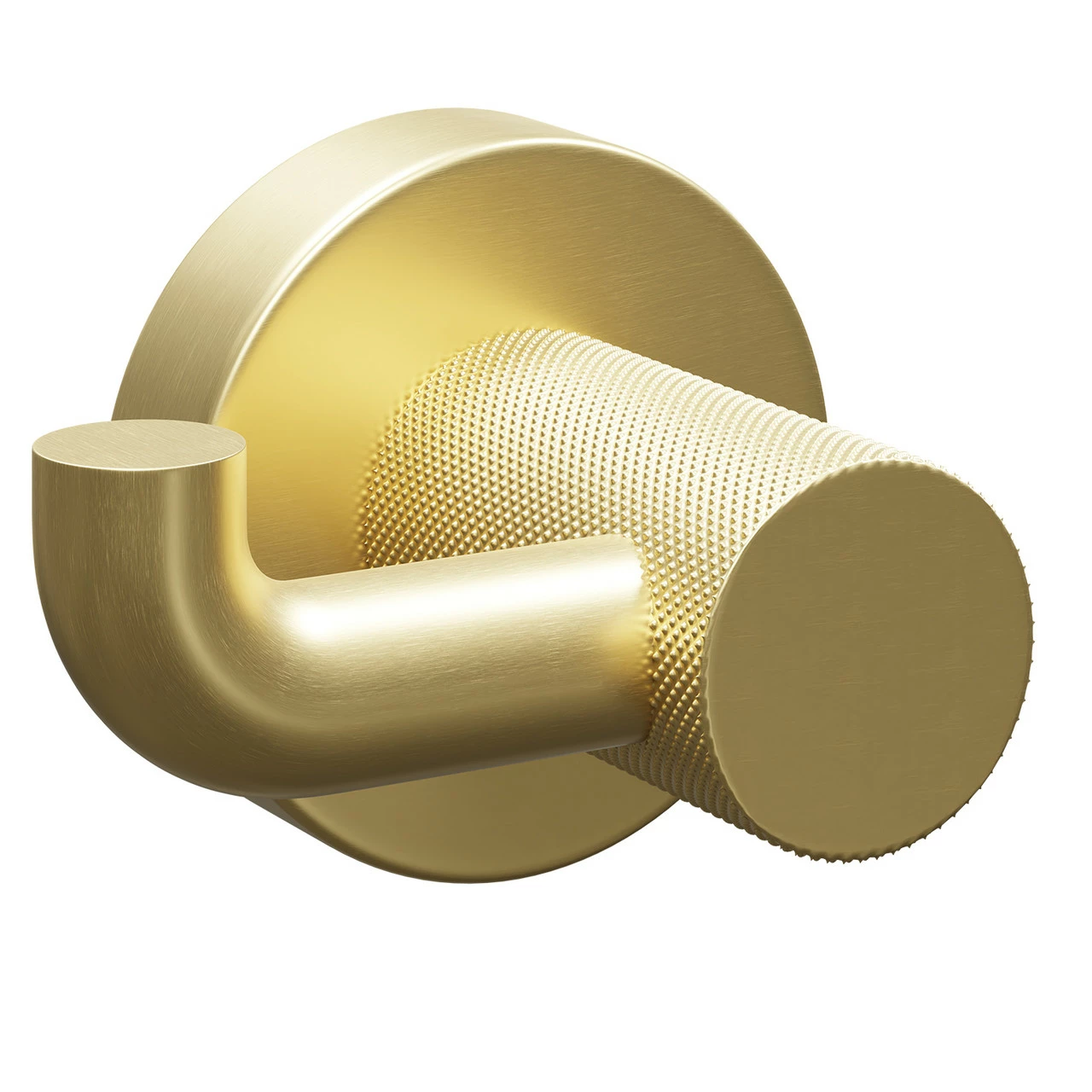 Colore Brushed Brass Industrial Style Wall Mounted Robe Hook - Image 3