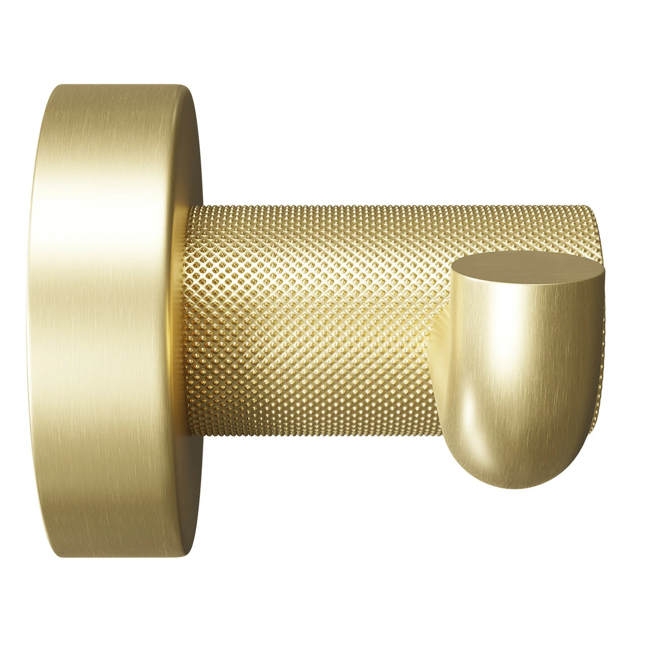 Colore Brushed Brass Industrial Style Wall Mounted Robe Hook - Image 4