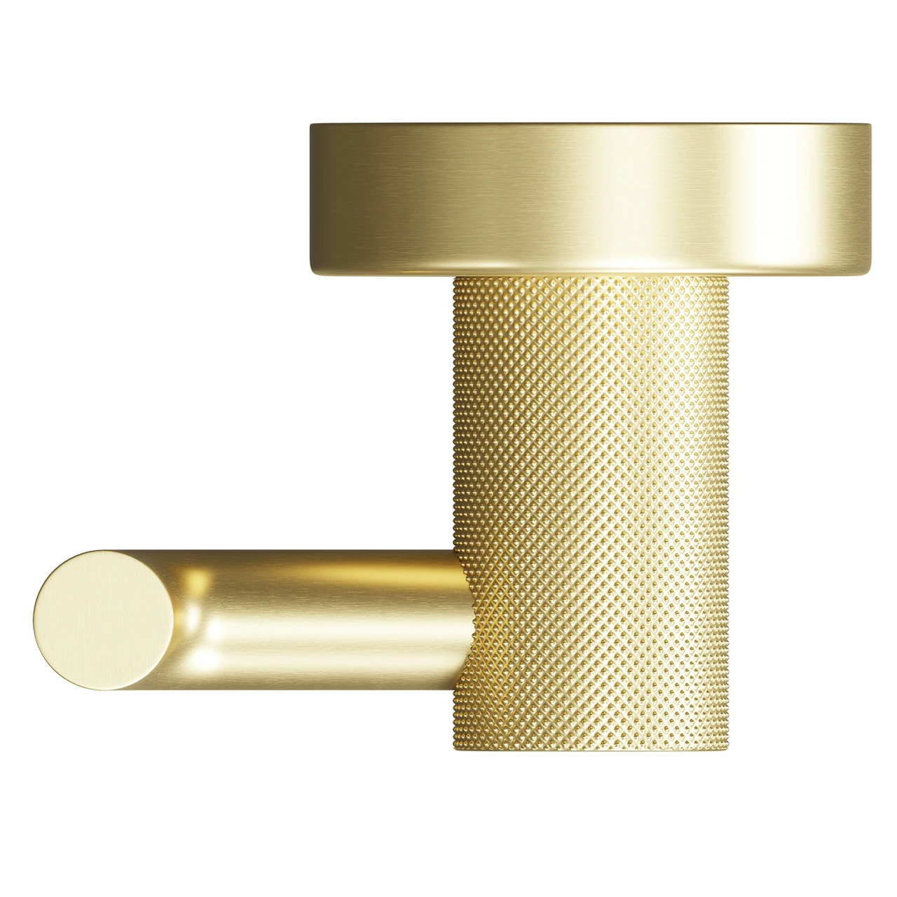 Colore Brushed Brass Industrial Style Wall Mounted Robe Hook - Image 5