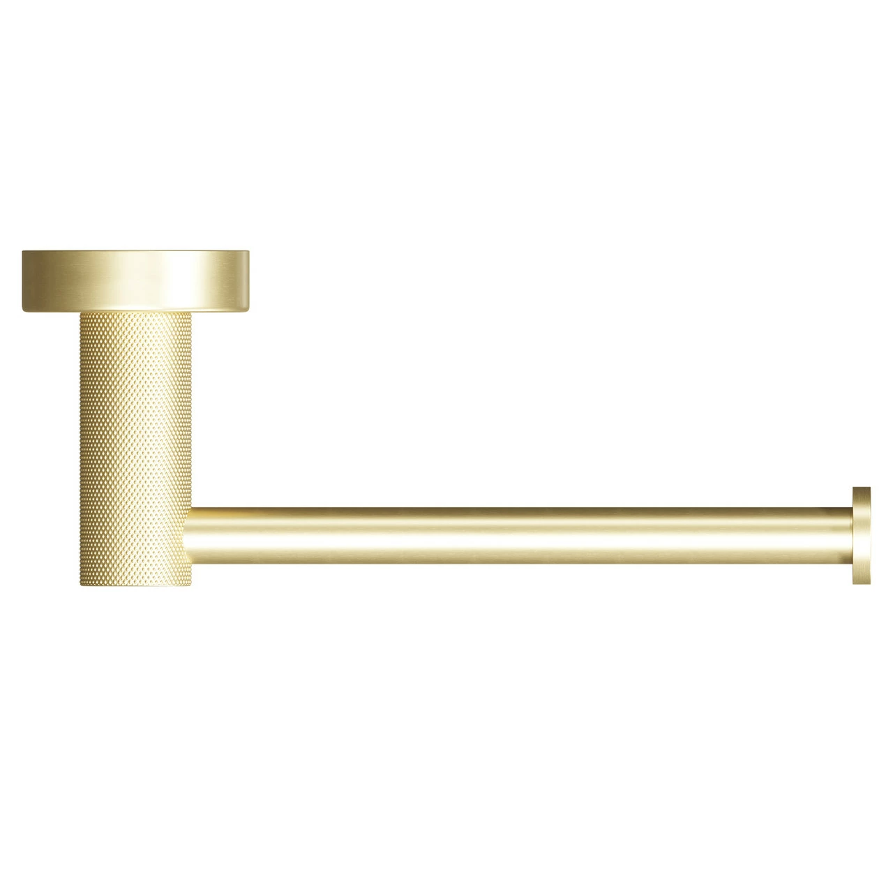 Colore Brushed Brass Industrial Style Wall Mounted Toilet Roll Holder - Image 5