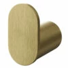 Colore Round Brushed Brass Robe Hook