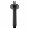 Colore Round Matt Black 150mm Vertical Shower Arm