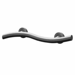 Colore Matt Black 18" Curved Grab Rail