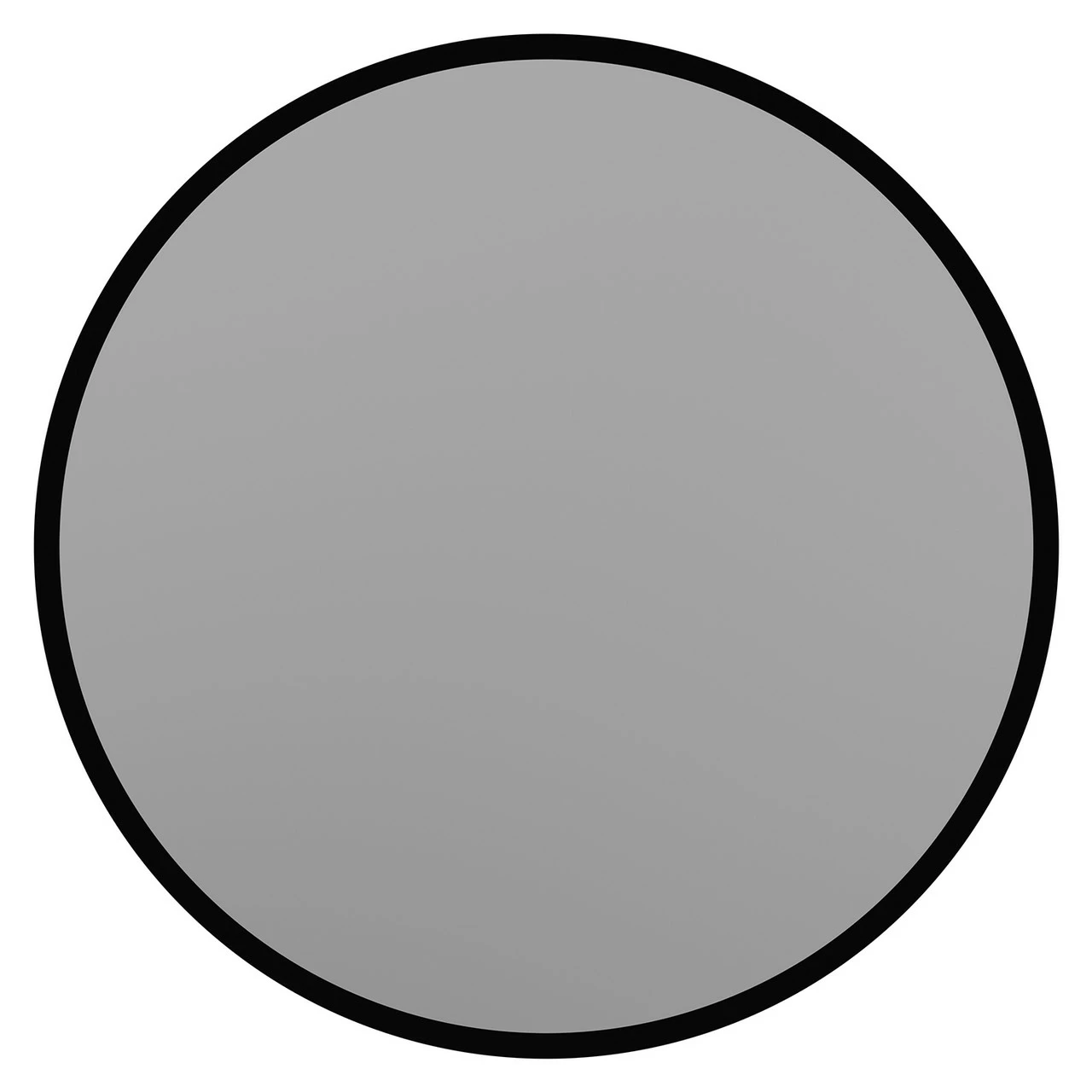 Colore Matt Black 591mm Round Mirror - Image 2