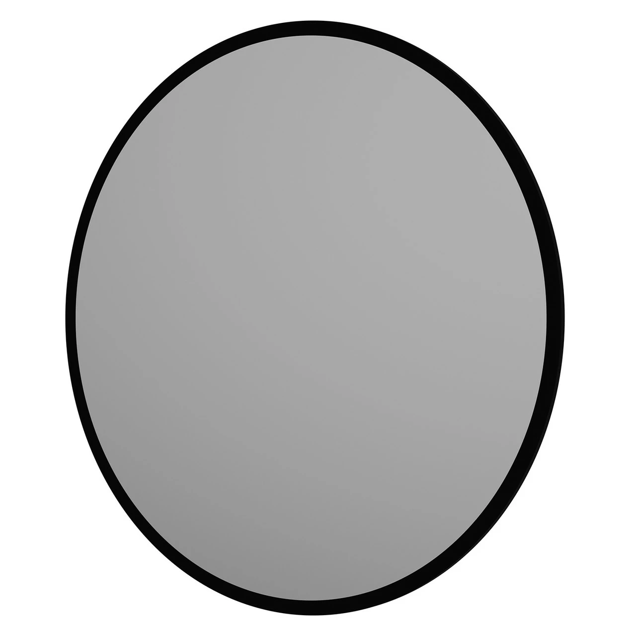 Colore Matt Black 591mm Round Mirror
