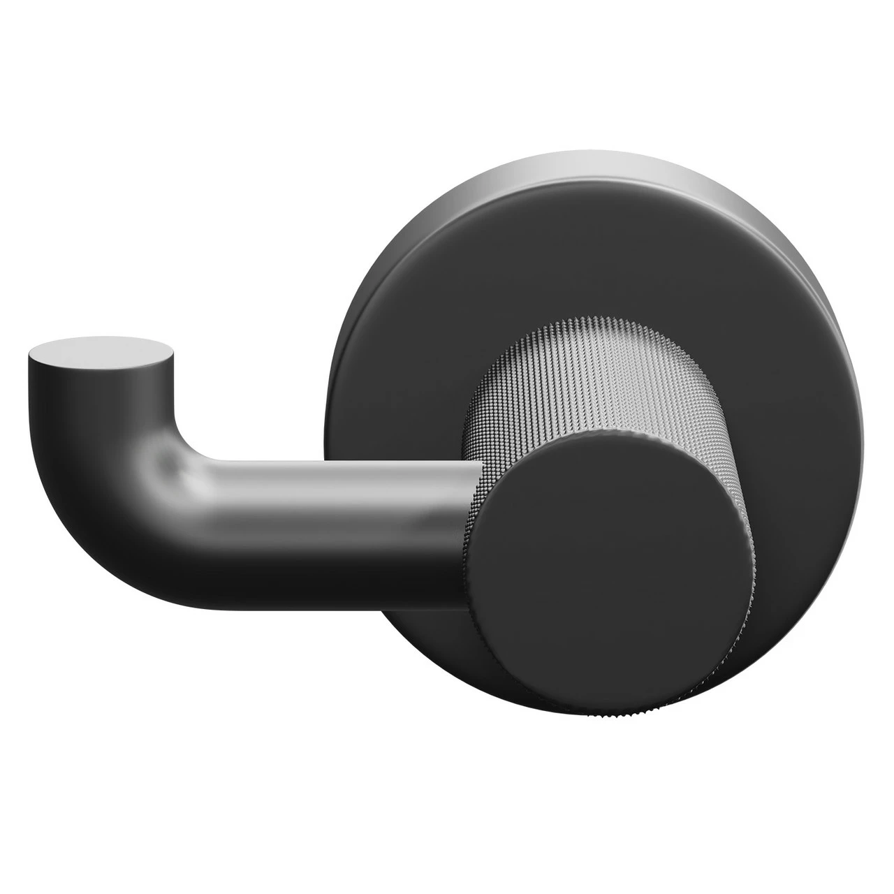 Colore Matt Black Industrial Style Wall Mounted Robe Hook - Image 2