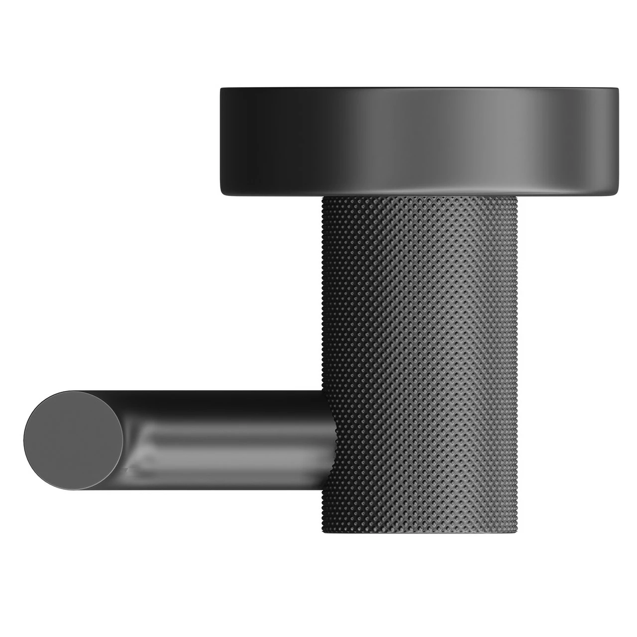 Colore Matt Black Industrial Style Wall Mounted Robe Hook - Image 5