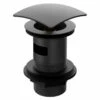 Colore Square Matt Black Slotted Click Clack Basin Waste