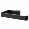 Colore Square Matt Black Wall Mounted Toilet Roll Holder