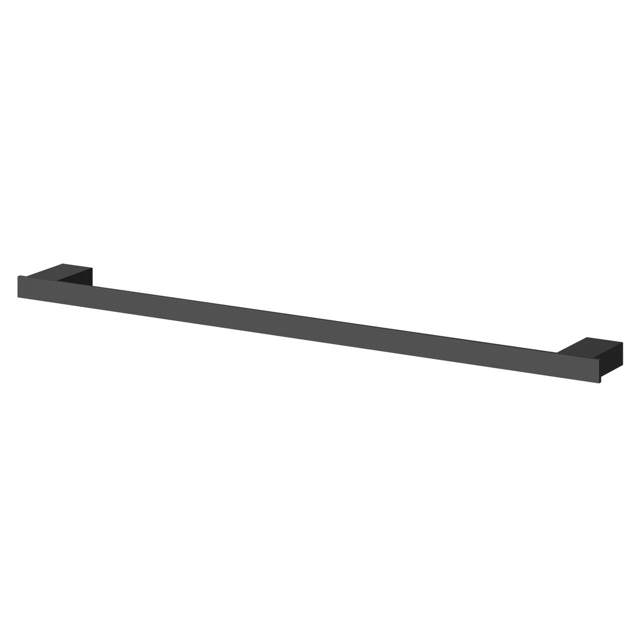 Colore Square Matt Black Wall Mounted Towel Rail