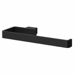 Colore Square Matt Black Wall Mounted Towel Ring