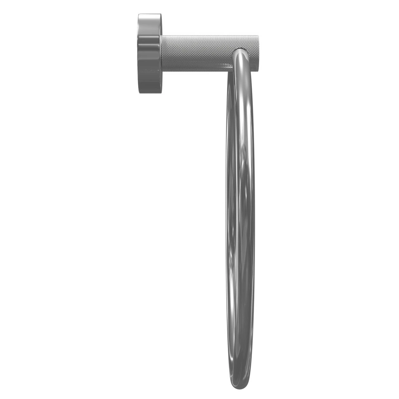 Colore Polished Chrome Industrial Style Wall Mounted Towel Ring - Image 4