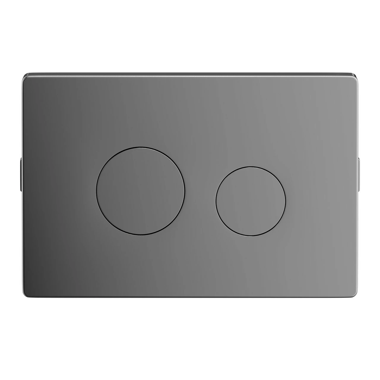 Colore Polished Chrome Pneumatic Dual Flush Plate With Round Buttons - Image 2