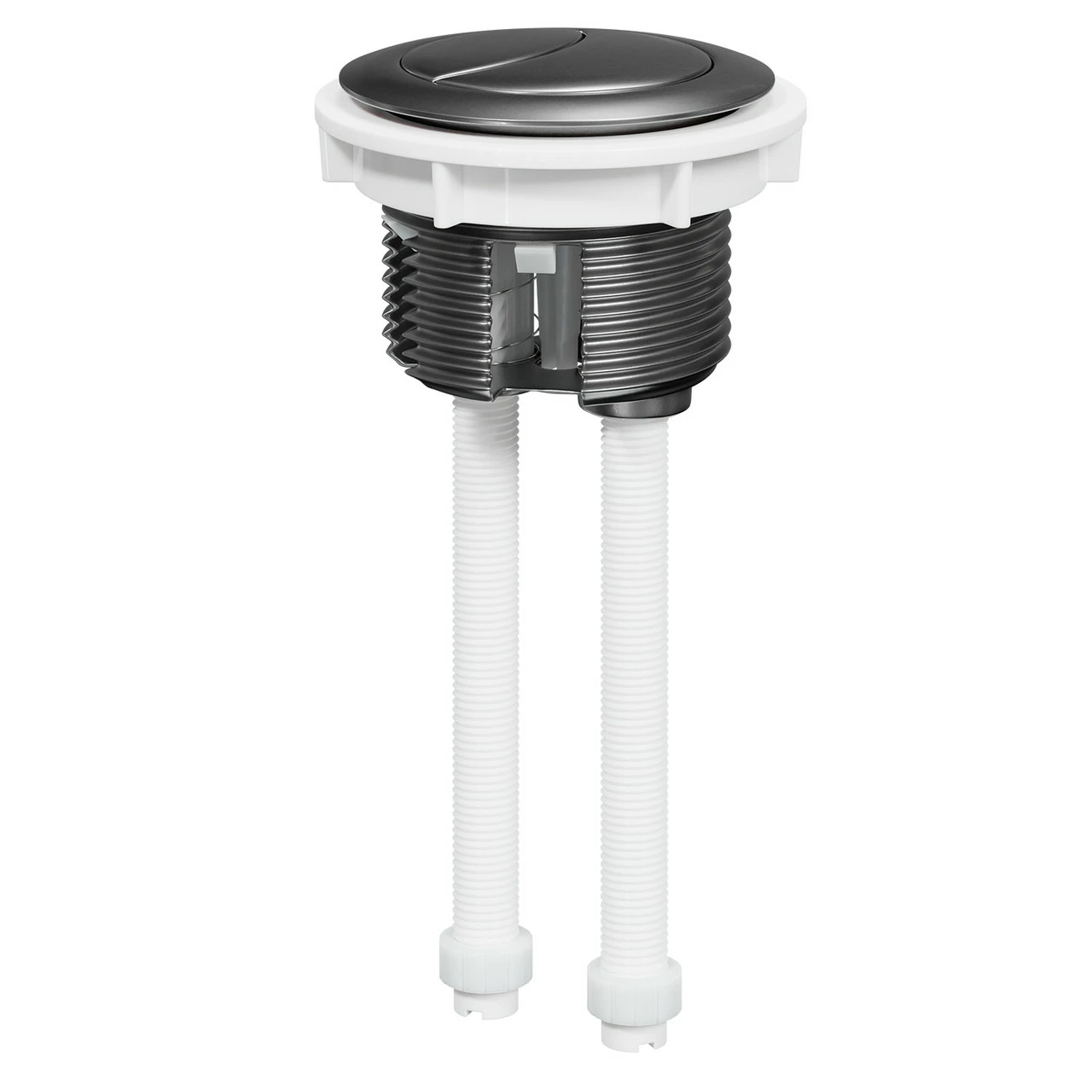 Colore Round Gunmetal Grey 48mm Dual Flush Push Button