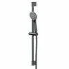 Colore Round Gunmetal Grey Shower Slide Rail Kit