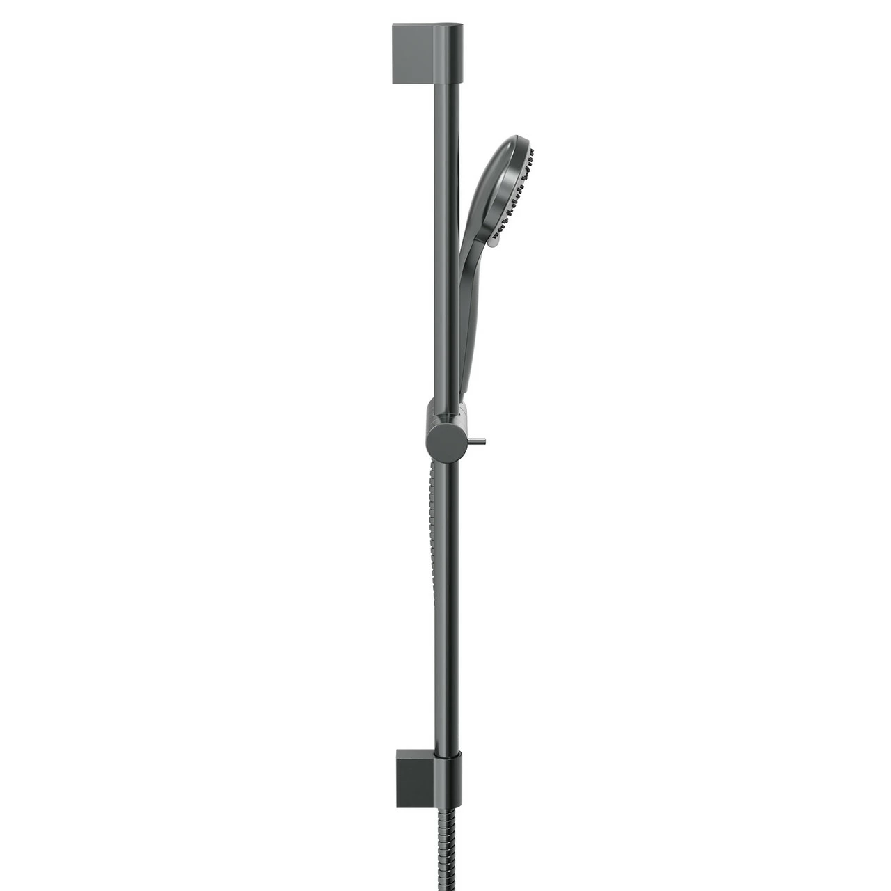 Colore Round Gunmetal Grey Shower Slide Rail Kit - Image 4