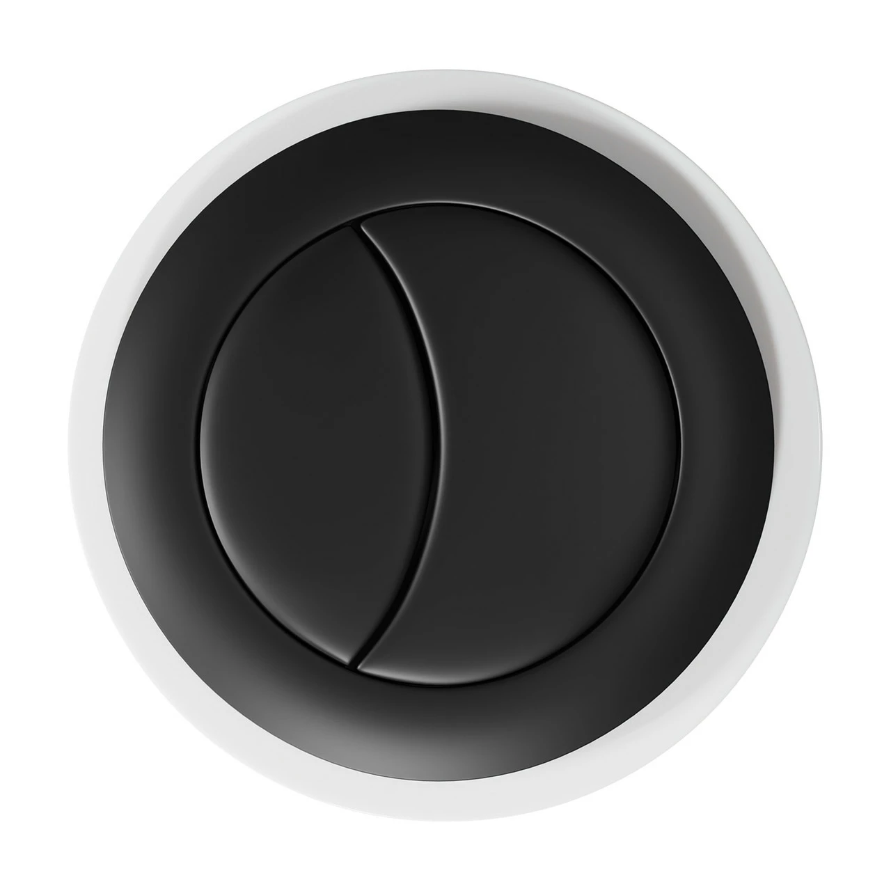 Colore Round Matt Black 48mm Dual Flush Push Button - Image 5