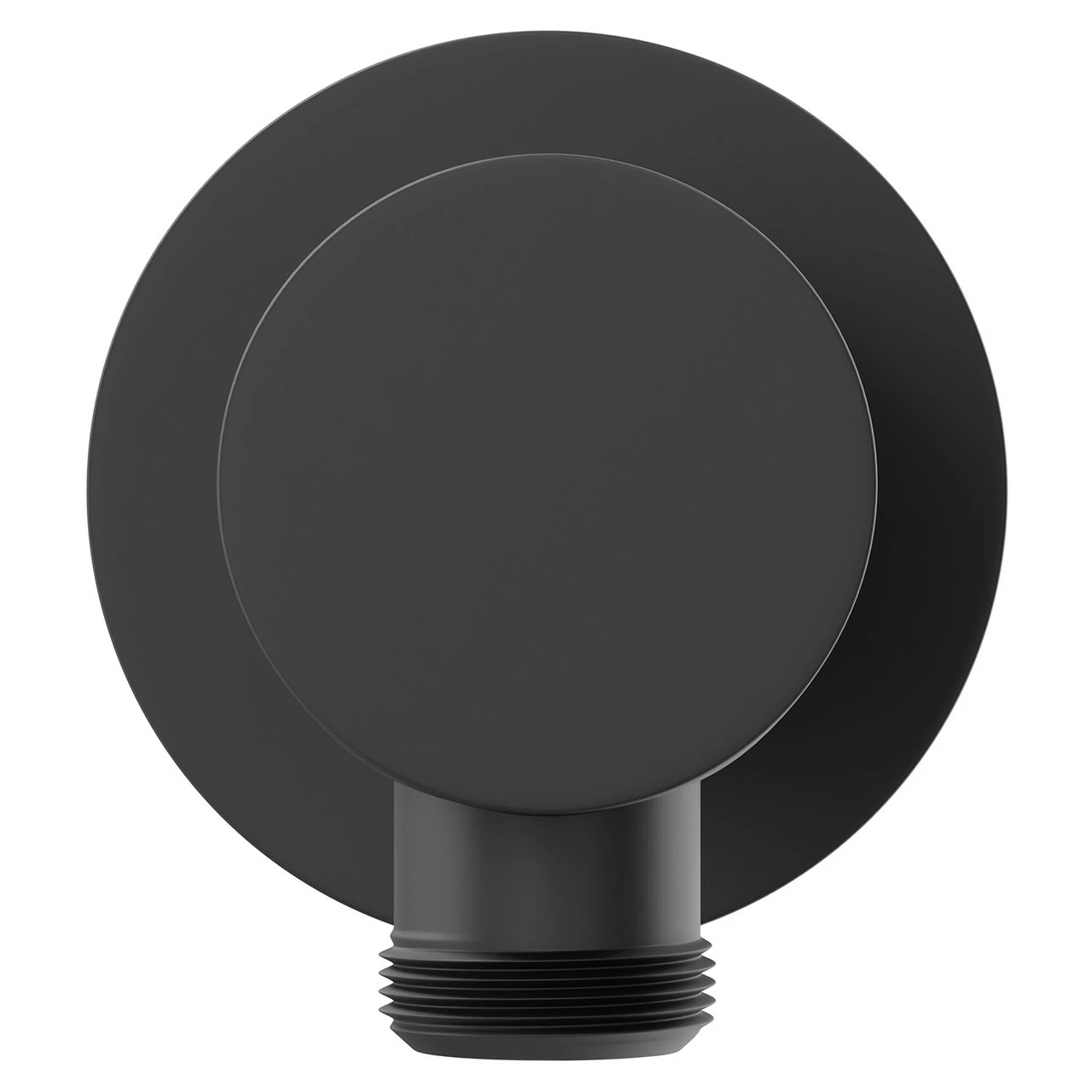 Colore Round Matt Black Deluxe Shower Elbow - Image 2
