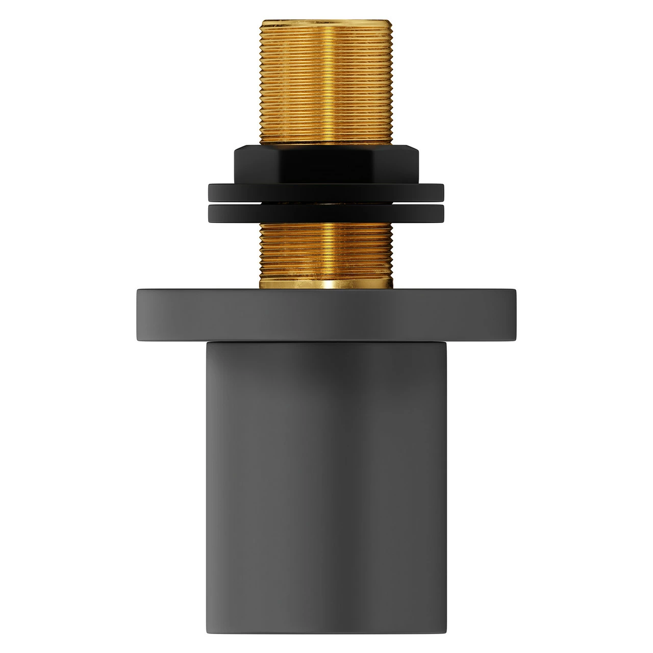 Colore Round Matt Black Deluxe Shower Elbow - Image 5