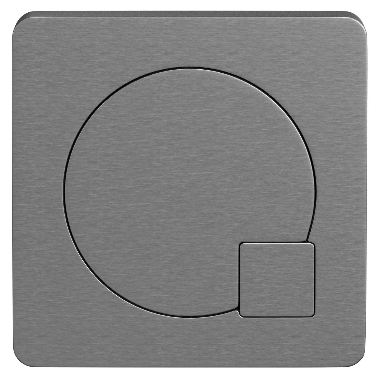 Colore Square Gunmetal Grey Modern Dual Flush Push Button - Image 2