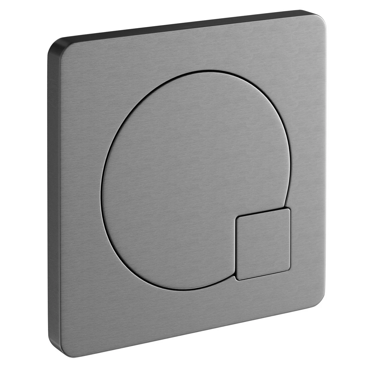 Colore Square Gunmetal Grey Modern Dual Flush Push Button - Image 3