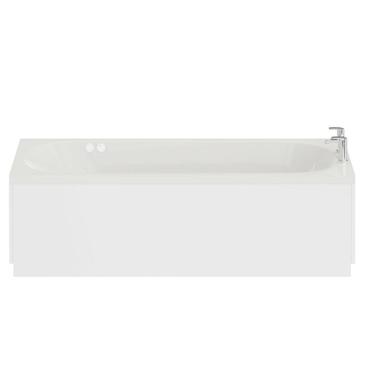 Compact 1500mm X 700mm 6 Jet Chrome Flat Jet Single Ended Whirlpool Bath - Image 4