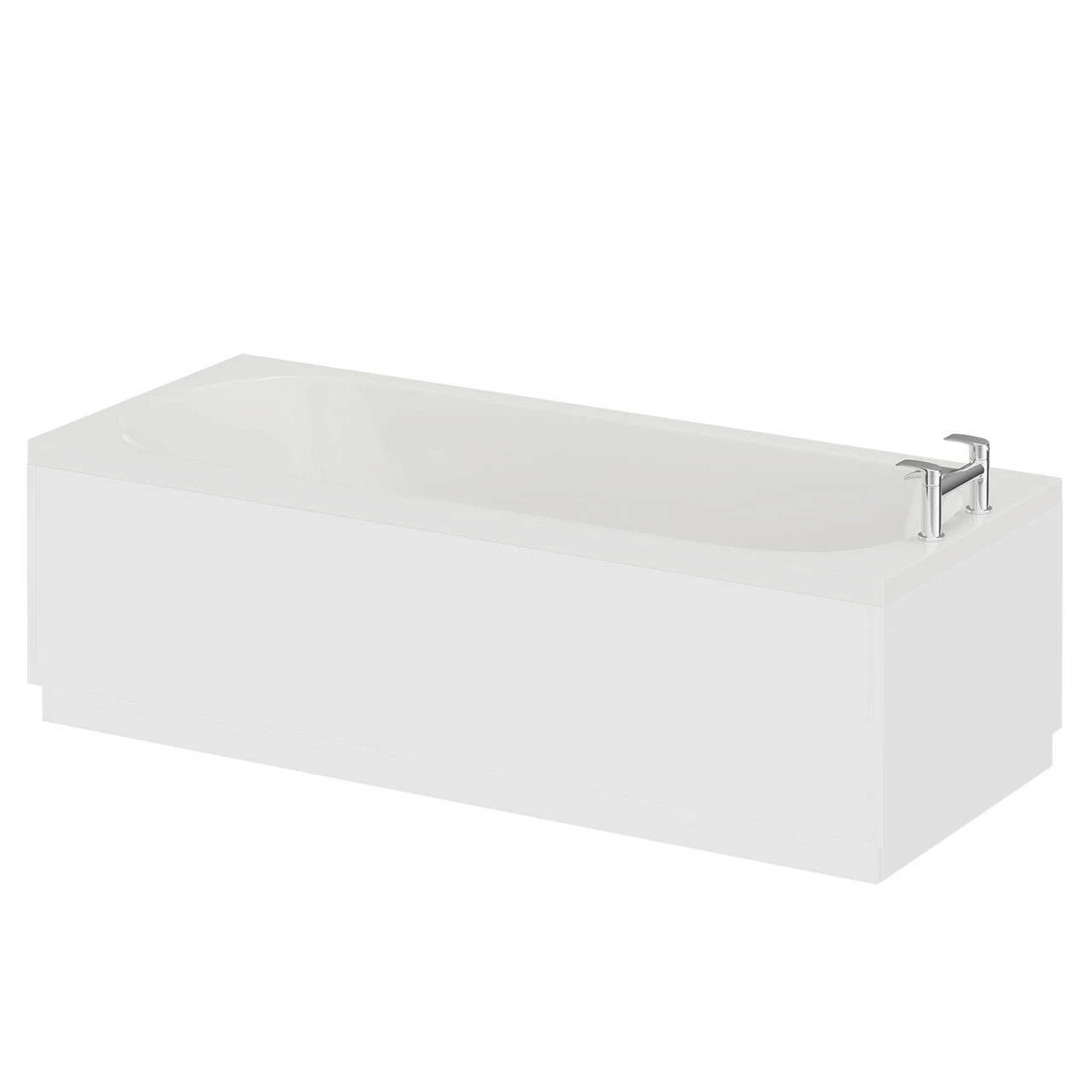 Compact 1600mm X 700mm Straight Single Ended Bath - Image 2