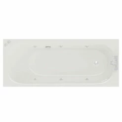 Compact 1700mm X 700mm 6 Jet Chrome V-Tec Single Ended Whirlpool Bath