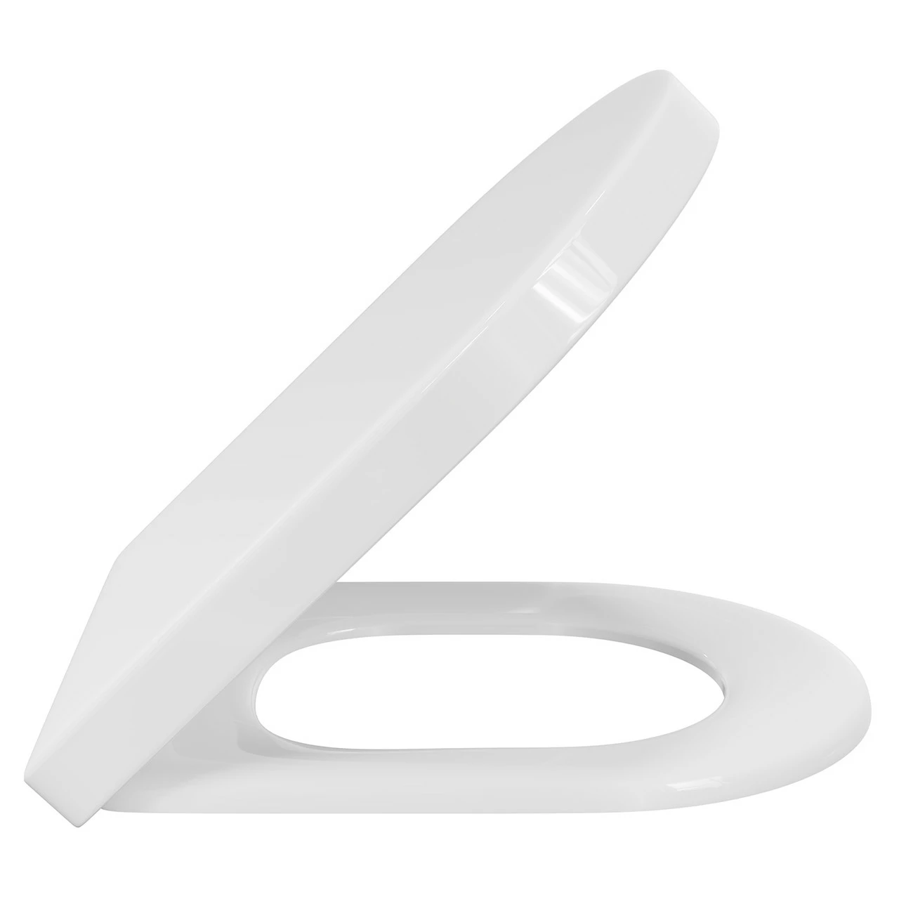 D Shaped 360mm Wrap Over Quick Release Soft Close Toilet Seat - Image 4