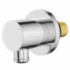 Deluxe Polished Chrome Round Shower Elbow