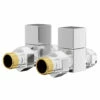 Dias Chrome Square Straight Radiator Valves