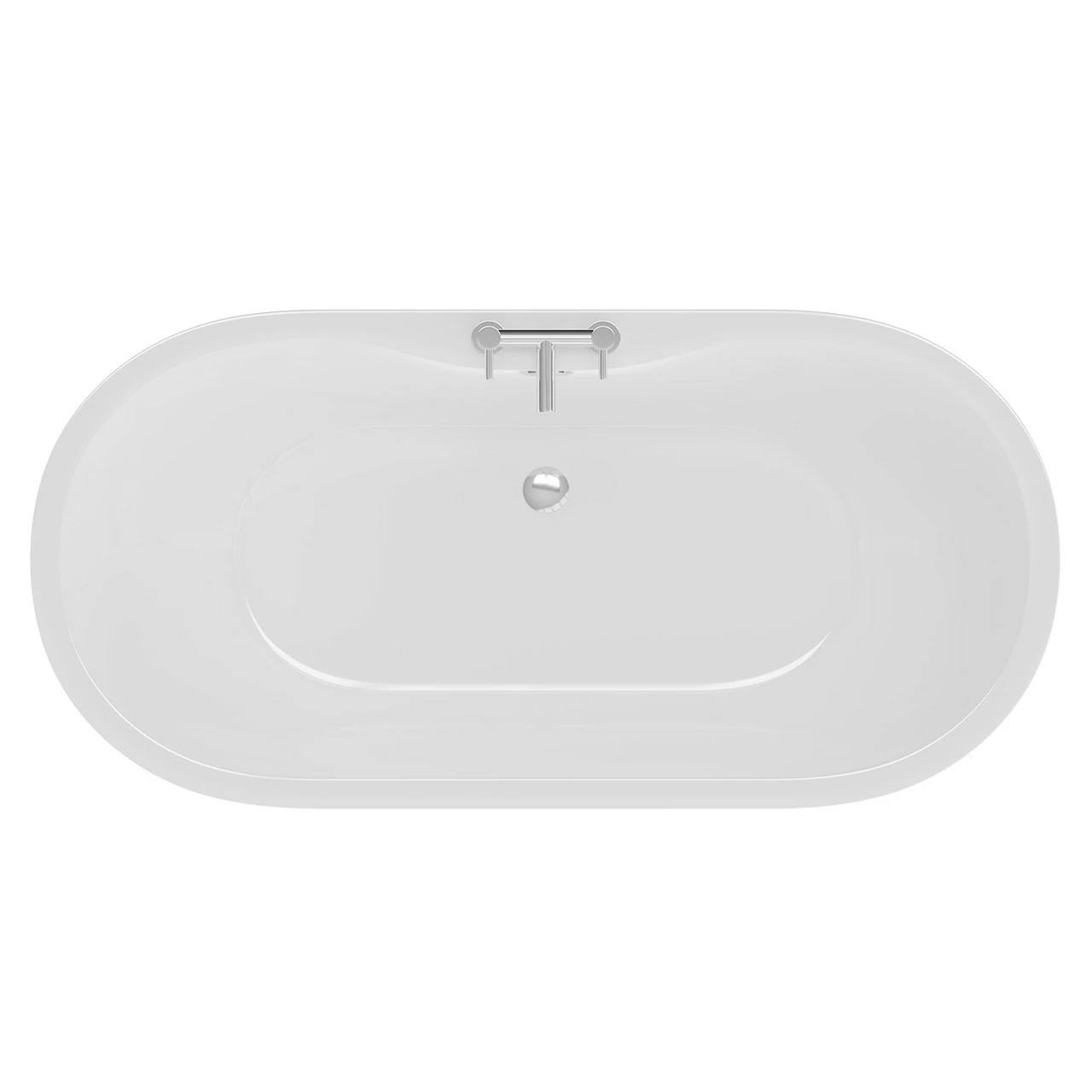 Florence White 1800mm X 750mm Double Ended Freestanding Bath - Image 5