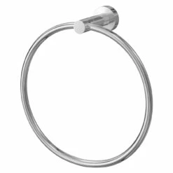 Gemini Polished Chrome Wall Mounted Towel Ring