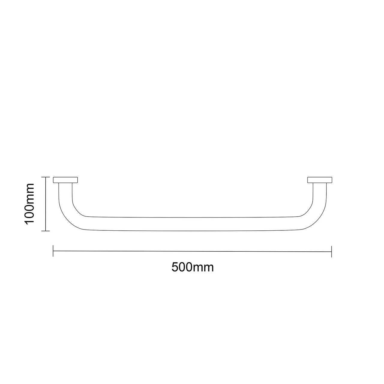 Grabex Polished Stainless Steel 18" Grab Rail - Image 6