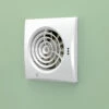HiB Hush White Wall Mounted Extractor Fan With Timer And Humidity Sensor - 31600