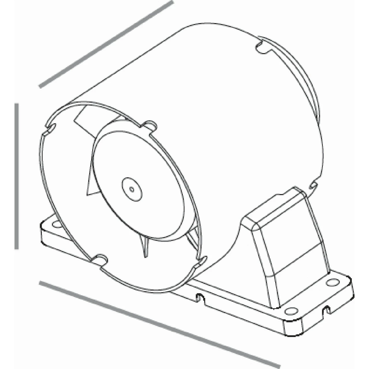 HiB Turbo White Bathroom Inline Extractor Fan With Cool White LED Light - 32200 - Image 5