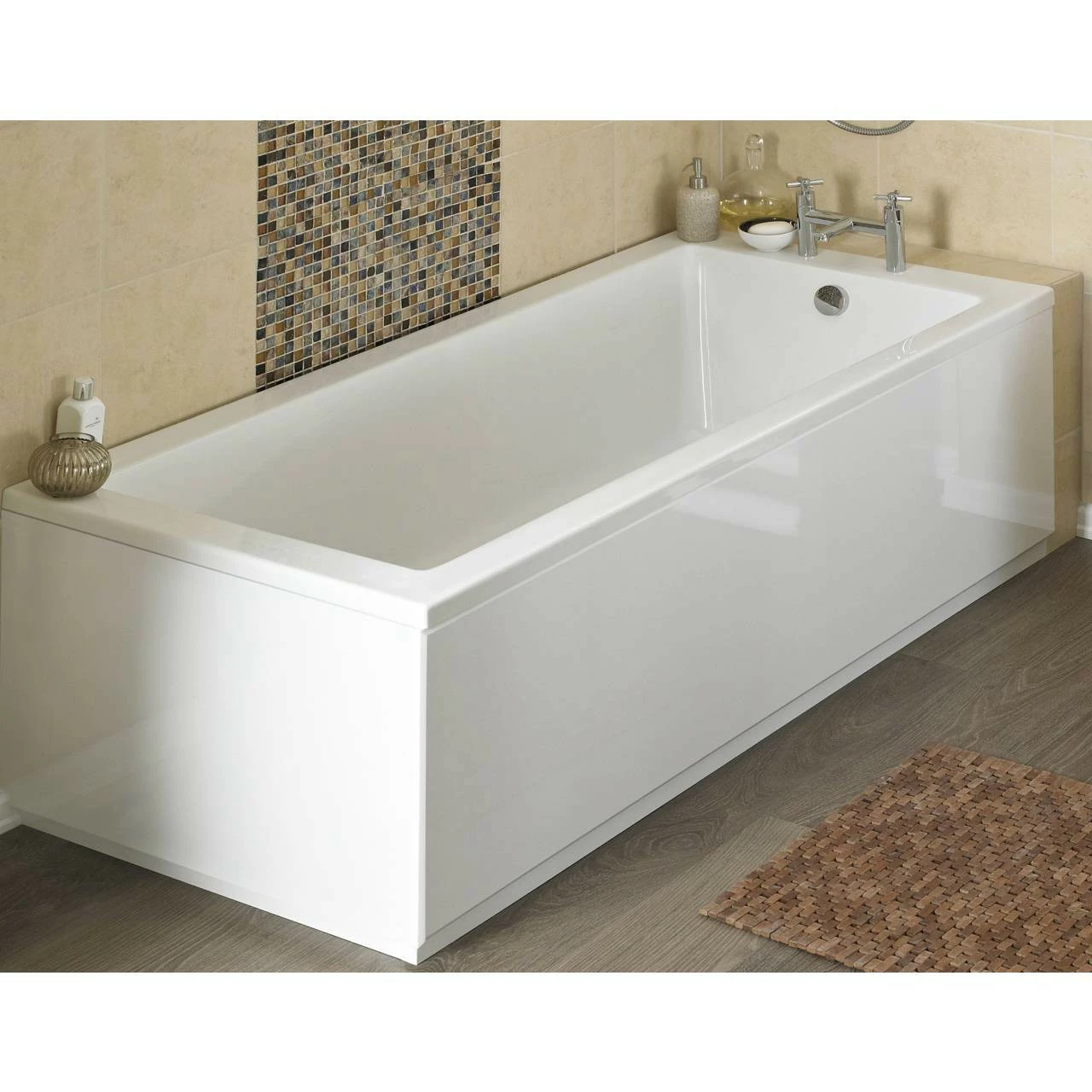Hudson Reed Classic White 1800mm Front Bath Panel With Plinth - BPR107 - Image 5