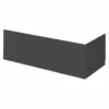 Hudson Reed Gloss Grey 750mm Bath End Panel With Plinth - OFF971