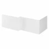 Hudson Reed Gloss White 1700mm Square Shower Bath Front Panel - OFF173