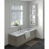 Hudson Reed Brown Grey Avola 750mm End Bath Panel With Plinth - OFF571