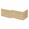 Hudson Reed Natural Oak 1700mm Square Shower Bath Front Panel - OFF373