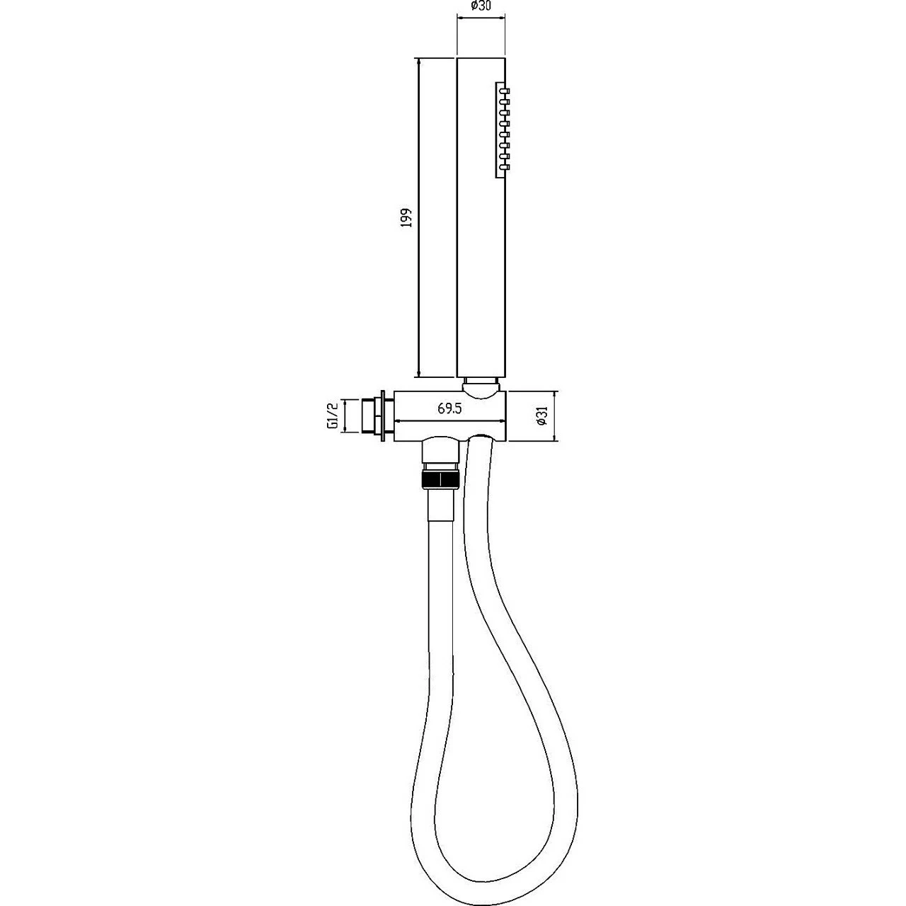 Hudson Reed Round Outlet Elbow With Parking Bracket And Kit - A3263 - Image 2